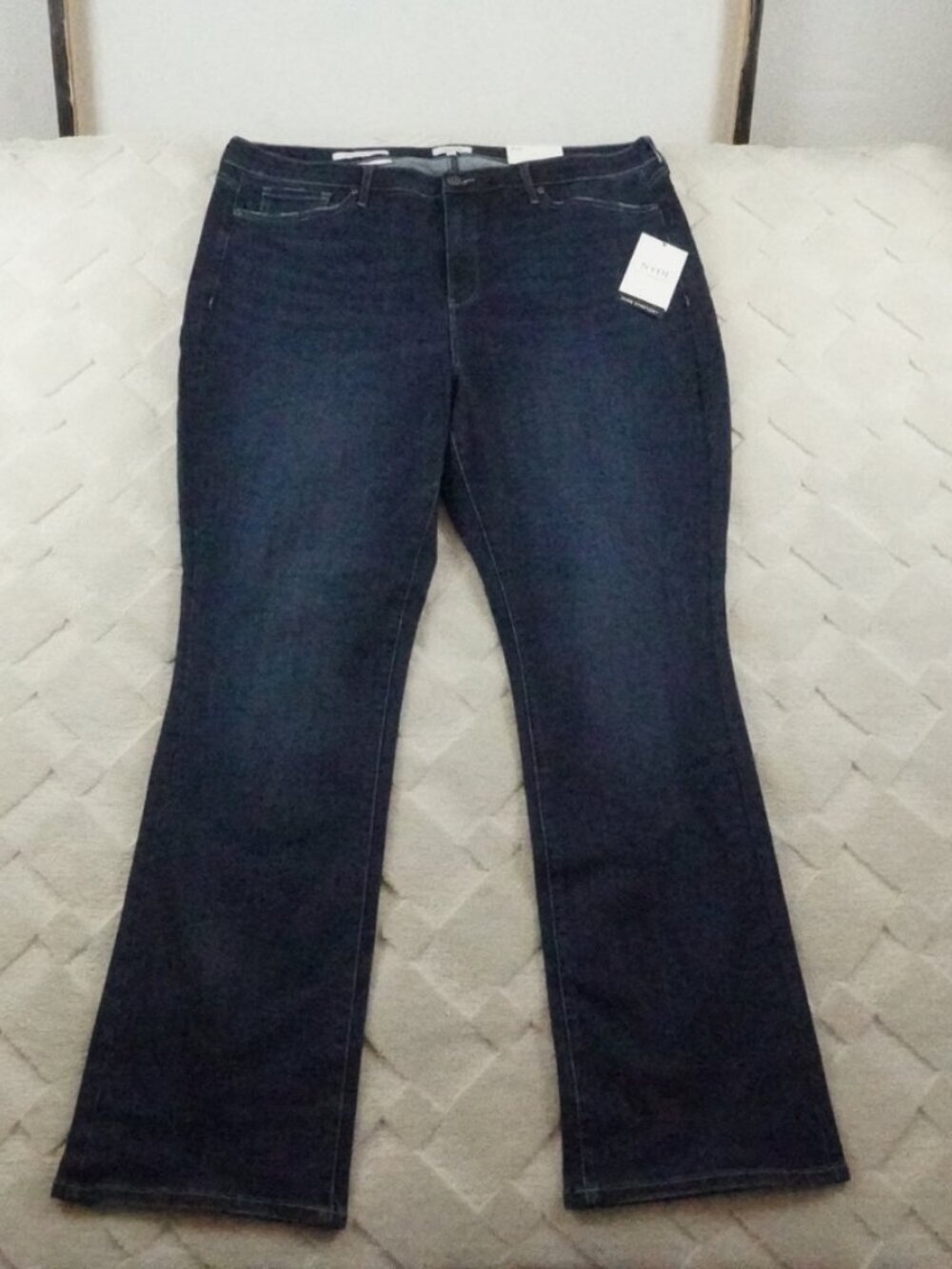 NYDJ Billie Mini Boot Cut Jean Womens 20W Sure Stretch Dark Wash Denim
